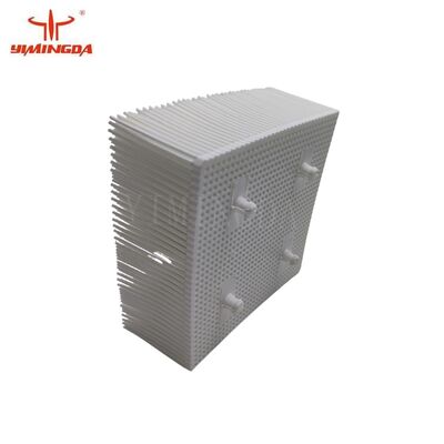 Bristle Block Nylon White Color & Black Plasic Brush For Bullmer 100 x 100 x 40mm